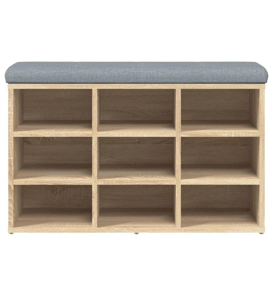 Schuhbank Sonoma-Eiche 82 x 32 x 50 cm Holzwerkstoff