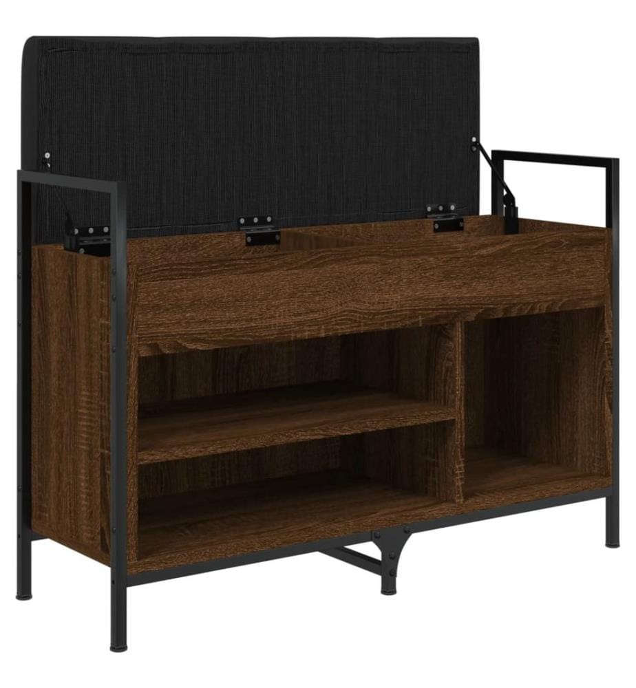 Schuhbank Braun Eichen-Optik 85,5x32x57,5 cm Holzwerkstoff