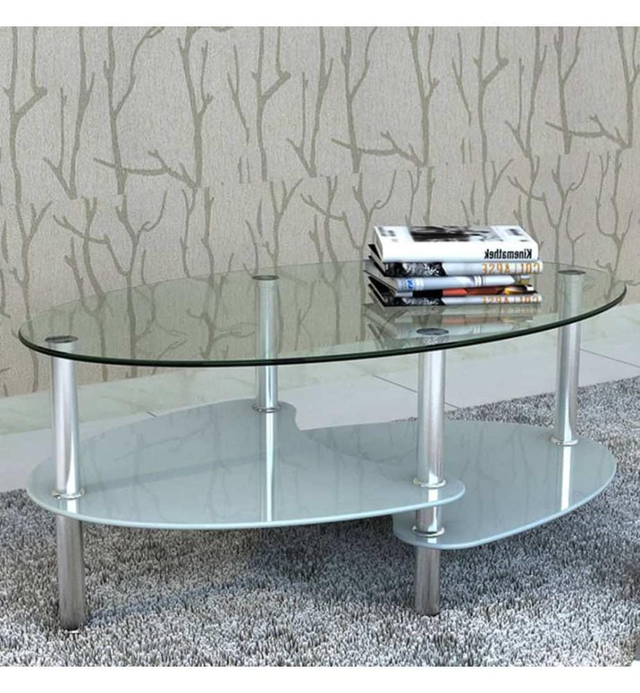 Table basse avec design exclusif Blanc