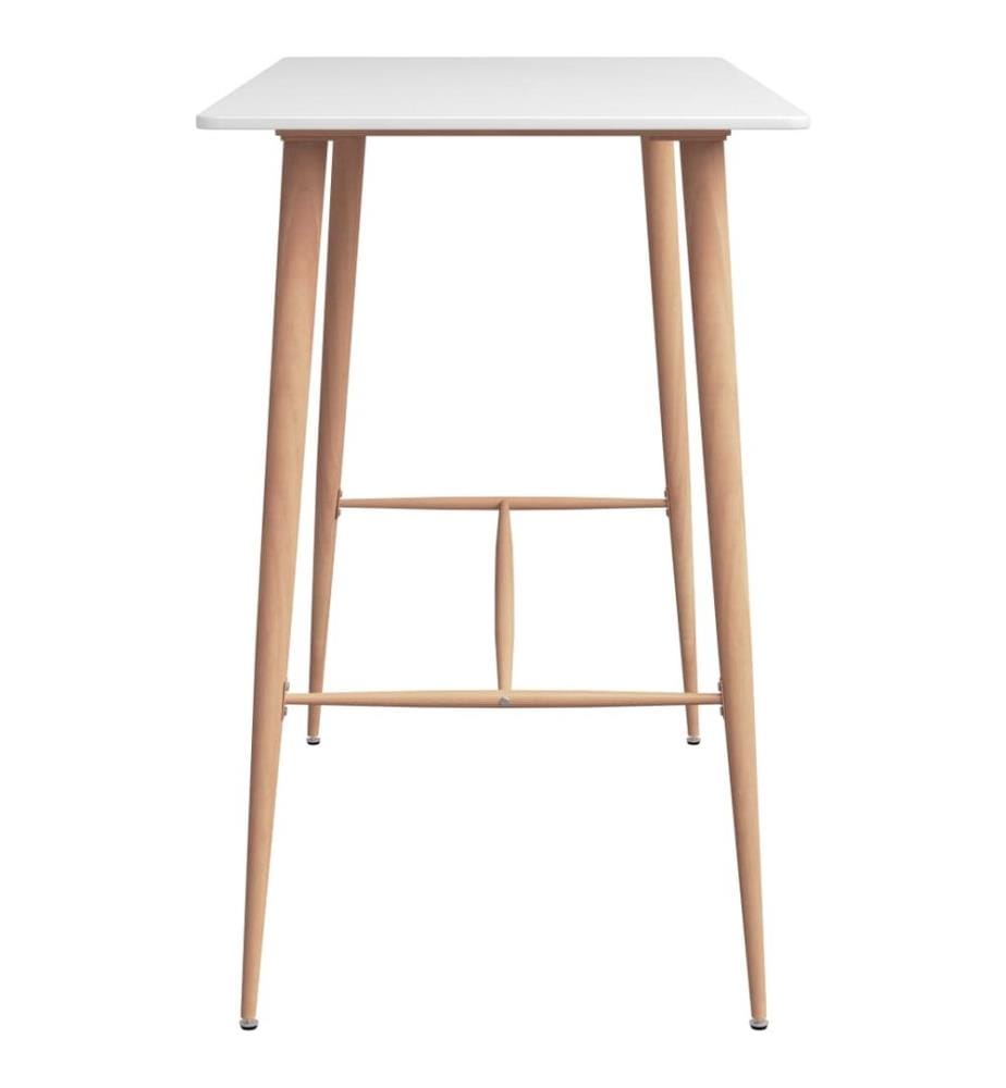 Bartisch Weiss 120x60x105 cm