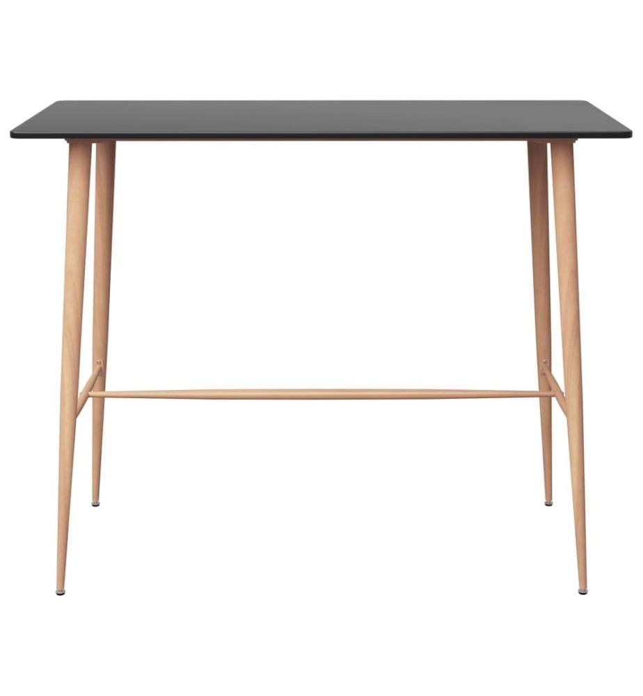 Table de bar Noir 120x60x105 cm