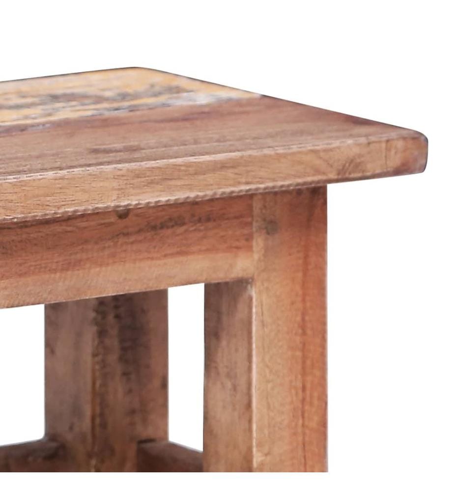 Tables gigognes 2 pcs bois d'acajou massif