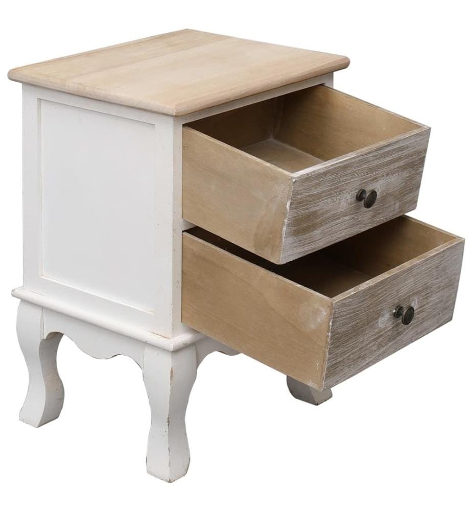 Table de chevet 35x30x50 cm Bois de Paulownia