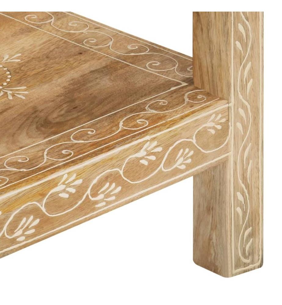Table console 80x35x74 cm Bois de manguier massif