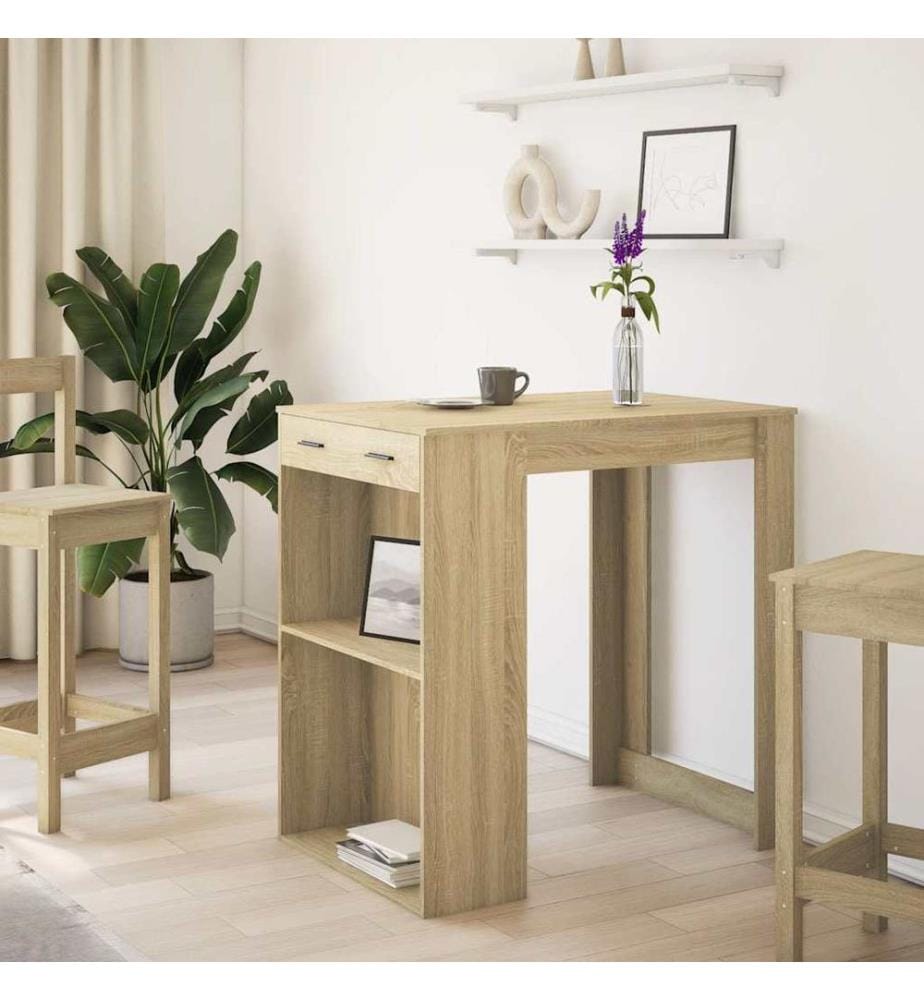 Bartisch Sonoma-Eiche 102x70x103,5 cm Holzwerkstoff