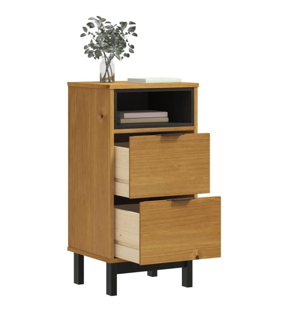 Table de chevet FLAM 40x35x80 cm bois de pin massif