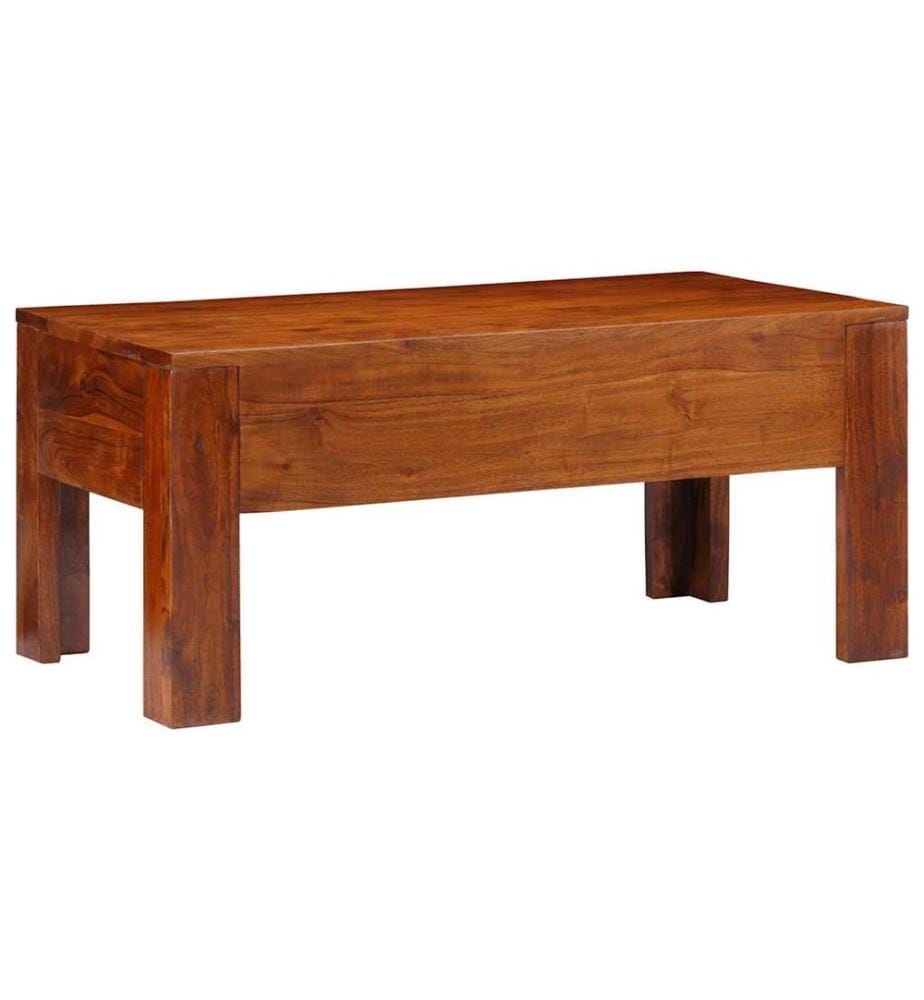 Table basse 90x50x40 cm bois d'acacia massif