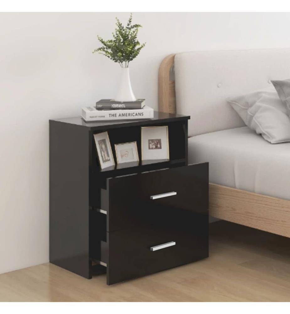 Tables de chevet 2 pcs Noir 50x32x60 cm