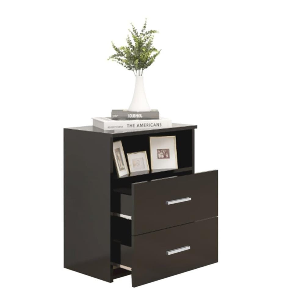 Tables de chevet 2 pcs Noir 50x32x60 cm