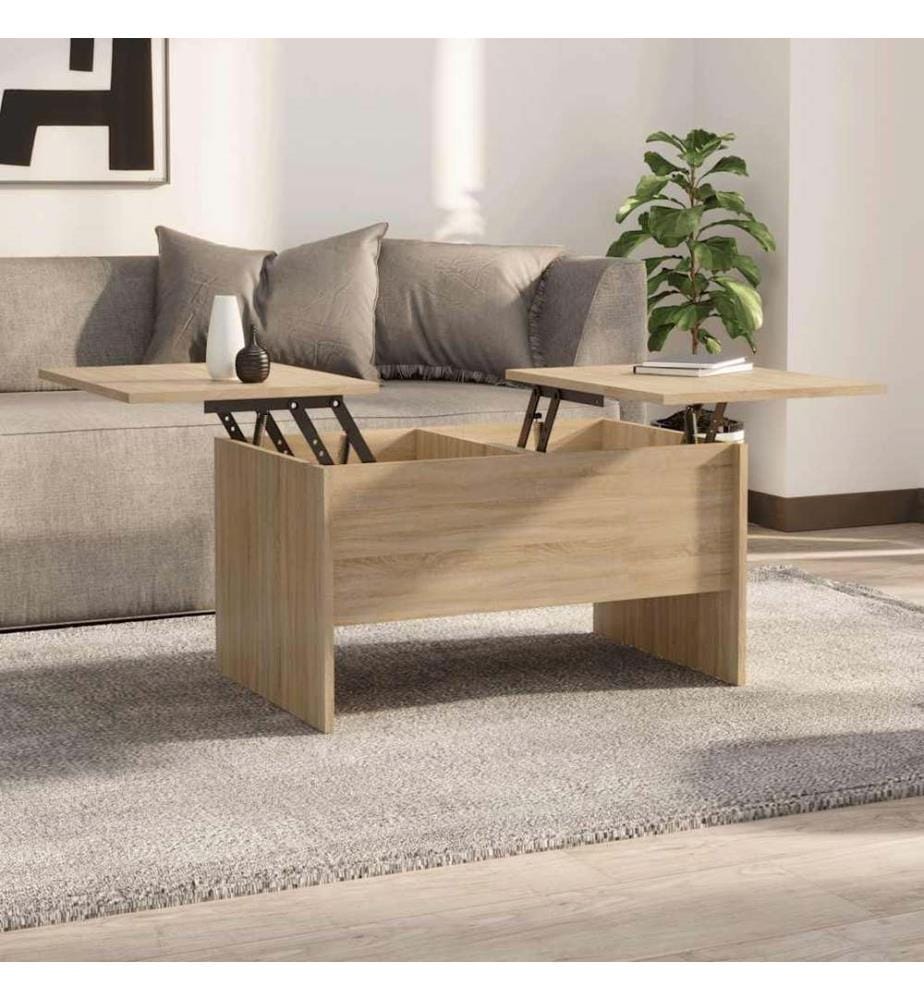 Couchtisch Sonoma-Eiche 80x50x42,5 cm Holzwerkstoff