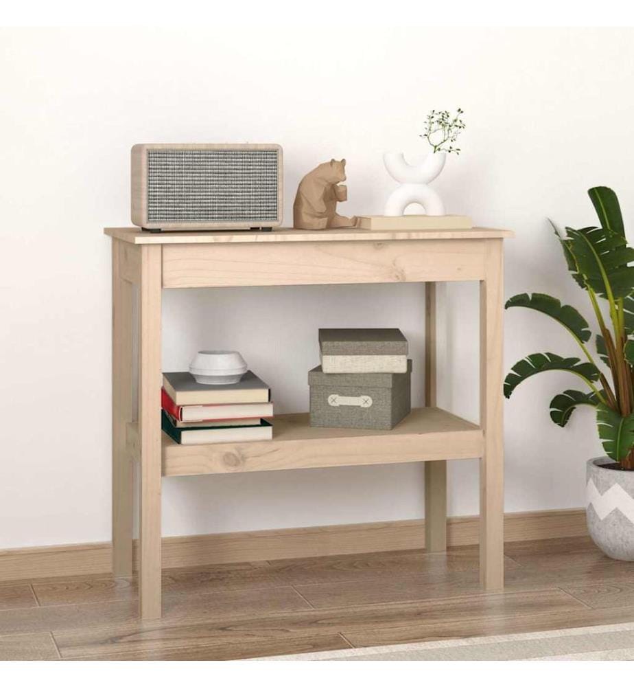 Table console 80x40x75 cm Bois massif de pin