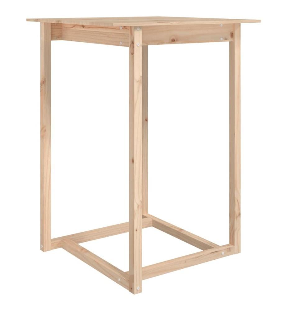 Bartisch 80x80x110 cm Massivholz Kiefer