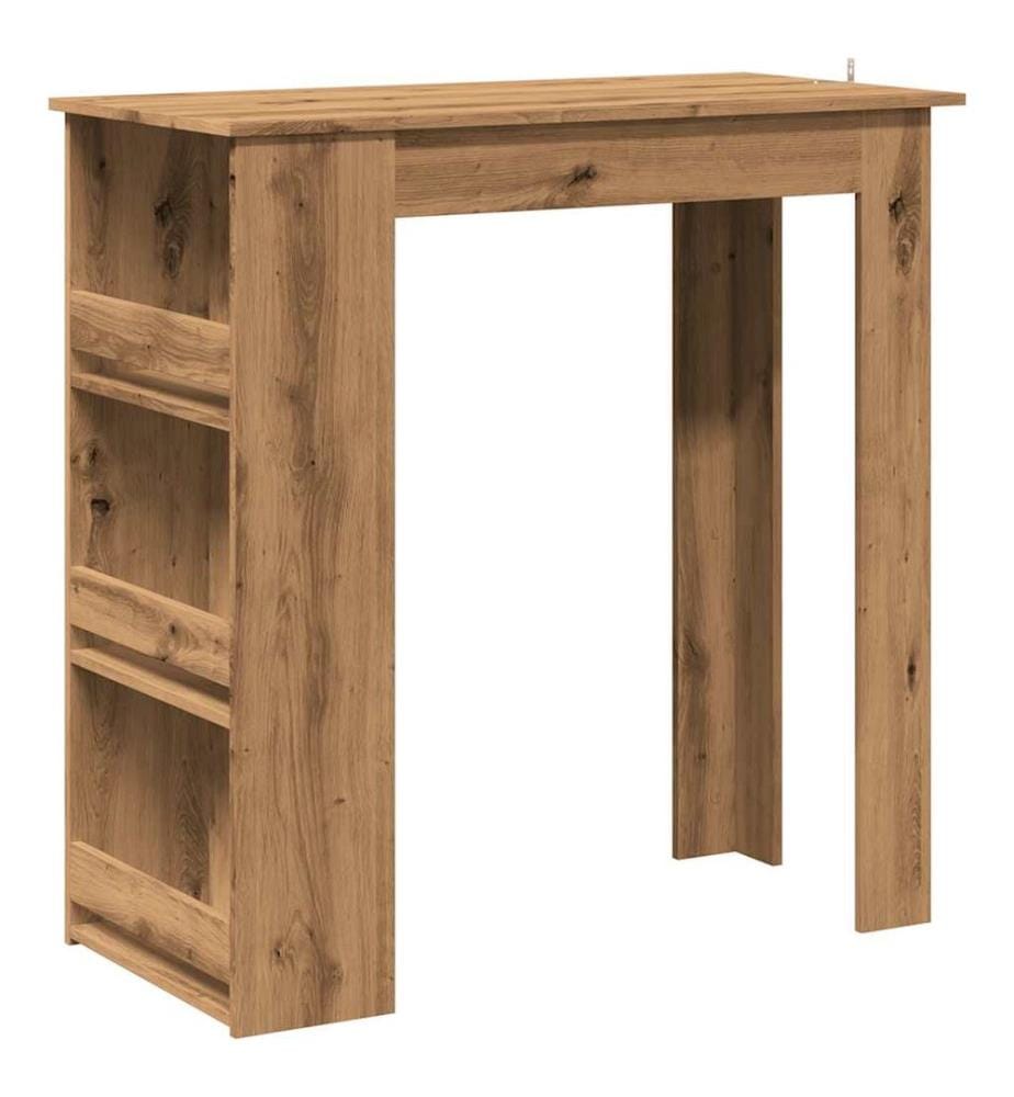 Bartisch mit Regal Artisan-Eiche 102x50x103,5 cm