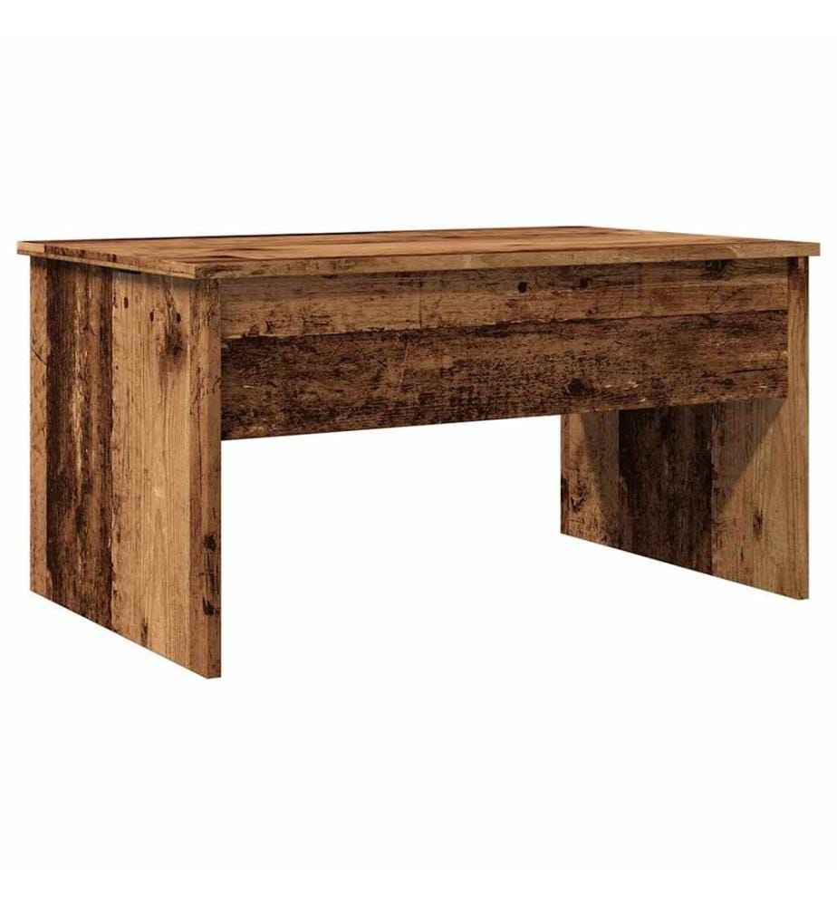 Table basse vieux bois 80x50,5x41,5 cm bois d'ingénierie