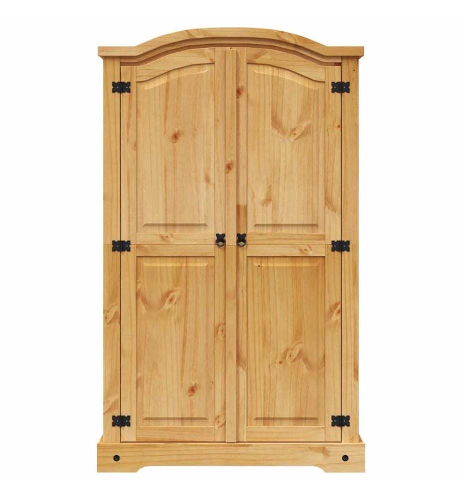 Kleiderschrank Mexiko-Stil Kiefernholz 2 Türen
