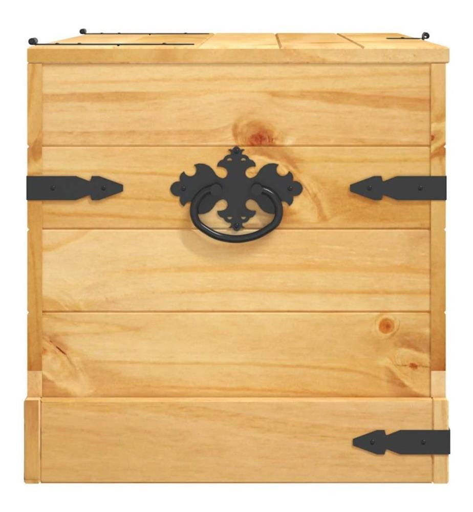 Truhe Mexiko-Stil Kiefernholz 91x49,5x47 cm