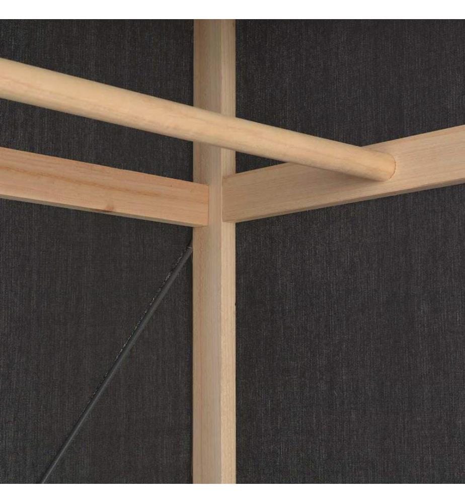 Kleiderschrank Grau 79 x 40 x 170 cm Stoff