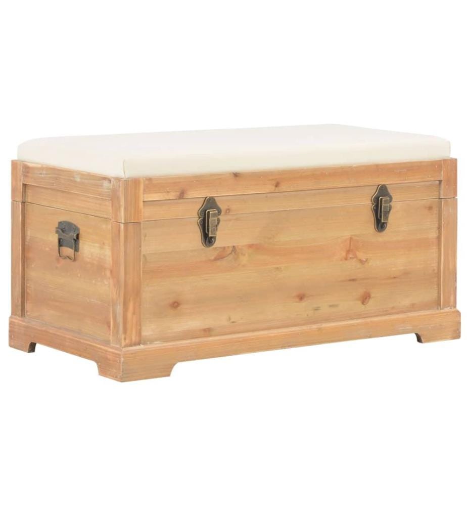 Aufbewahrungstruhe mit Auflage 80×40×40 cm MDF