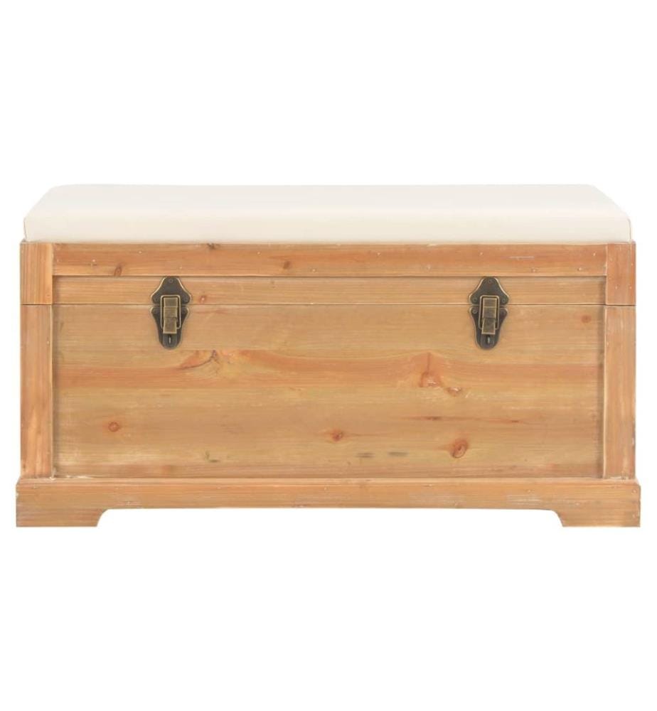 Aufbewahrungstruhe mit Auflage 80×40×40 cm MDF