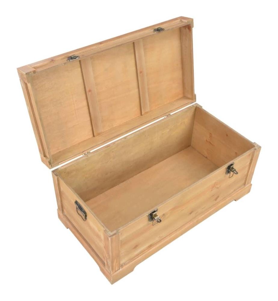 Aufbewahrungstruhe mit Auflage 80×40×40 cm MDF