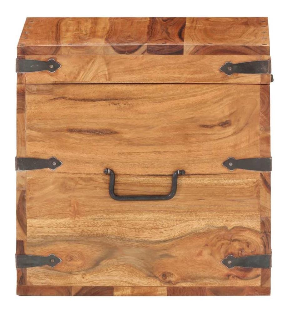 Coffre 40x40x40 cm bois d'acacia solide