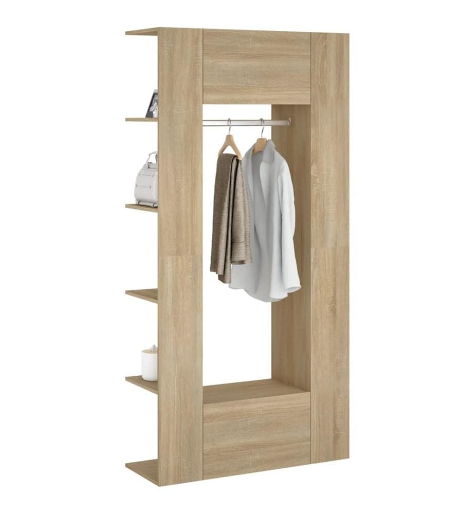 Flurschränke 2 Stk. Räuchereiche Holzwerkstoff