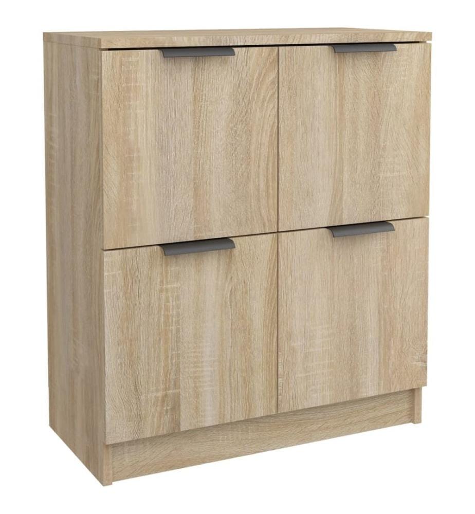 Sideboards 2 Stk. Sonoma-Eiche 60x30x70 cm Holzwerkstoff