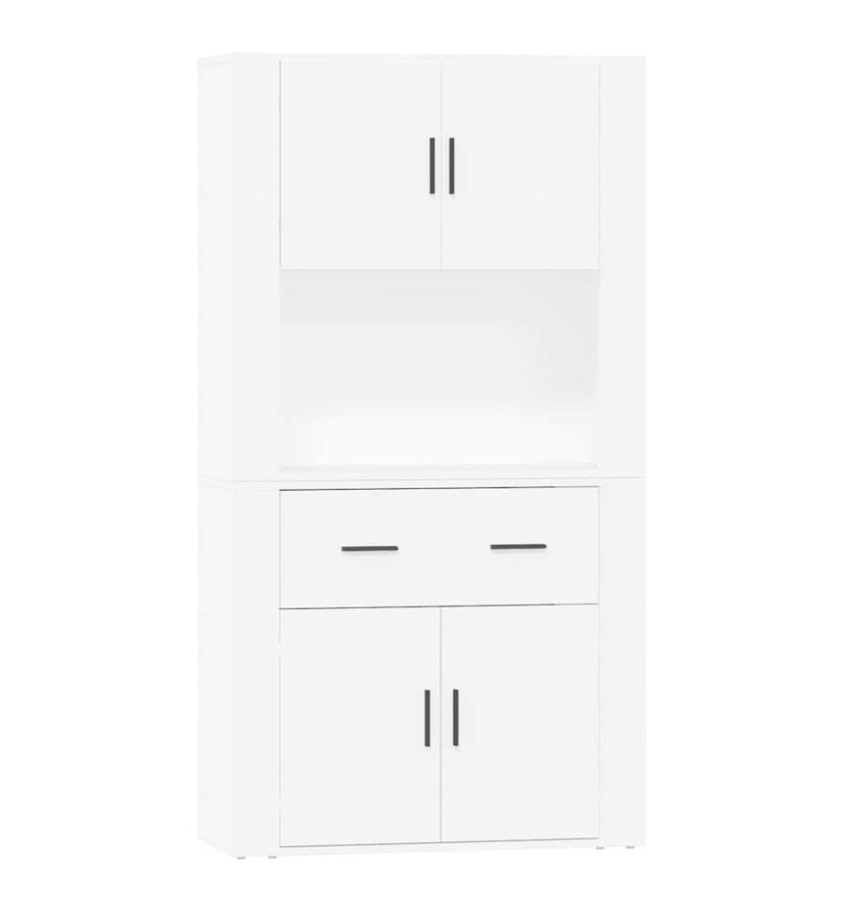 Buffet haut Blanc Bois d'ingénierie