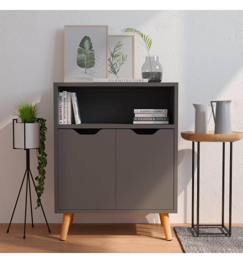 Sideboard Grau 60x30x72 cm Holzwerkstoff