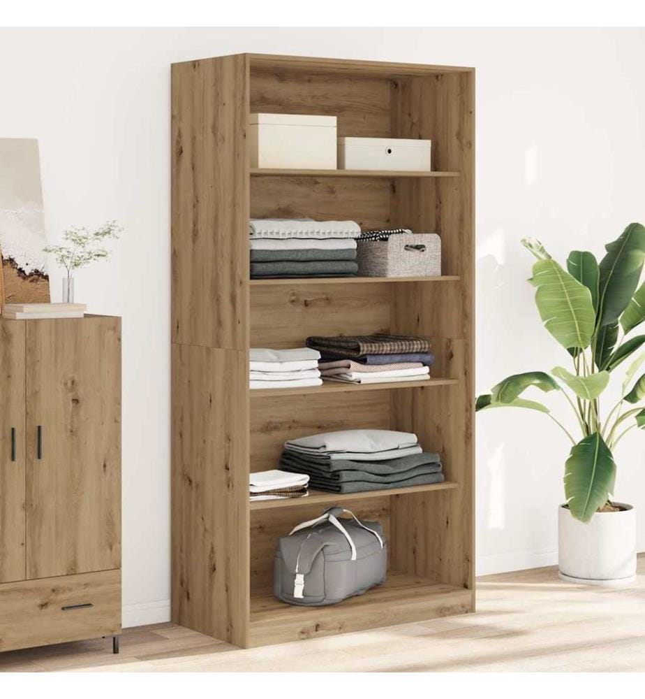 Kleiderschrank Artisan-Eiche 100x50x200 cm Holzwerkstoff