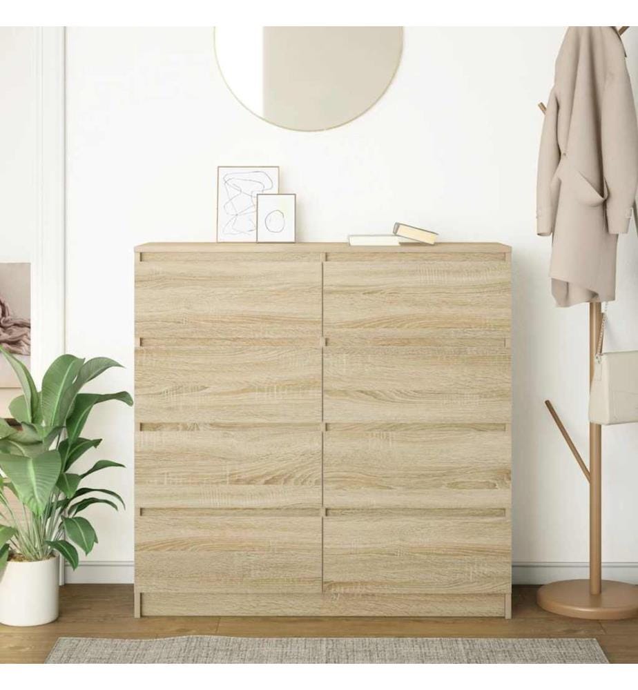 Sideboard Sonoma-Eiche 100x35x99 cm Holzwerkstoff