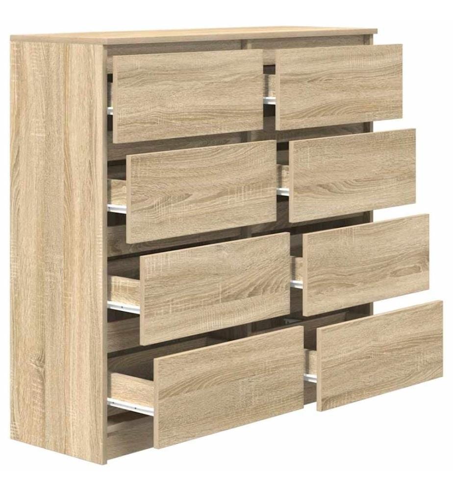 Sideboard Sonoma-Eiche 100x35x99 cm Holzwerkstoff