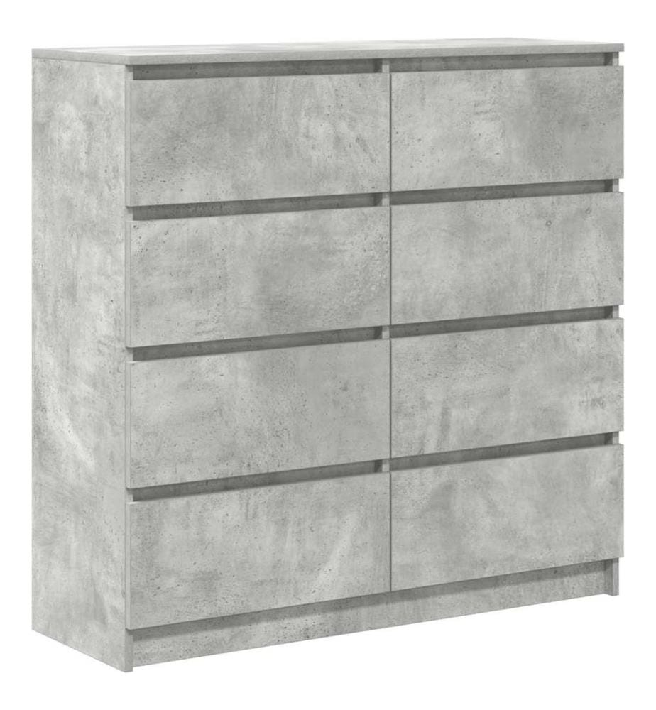 Sideboard Betongrau 100x35x99 cm Holzwerkstoff
