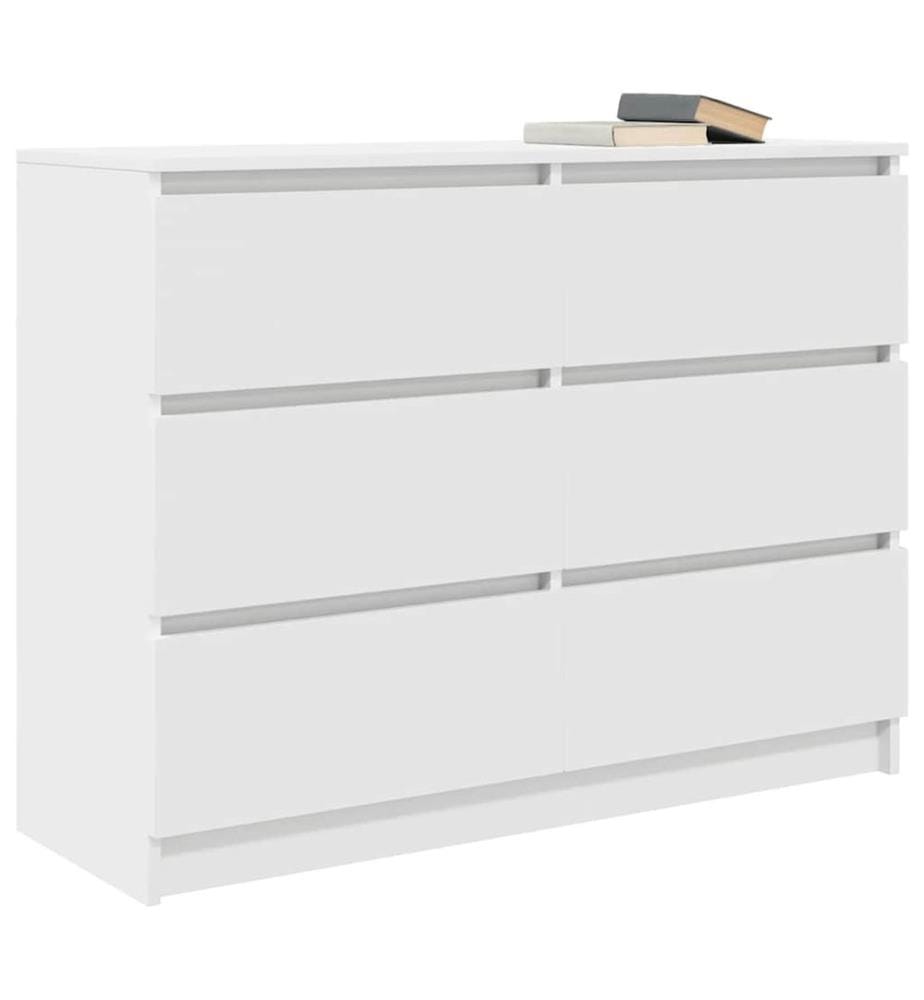 Sideboard Weiss 100x35x76 cm Holzwerkstoff