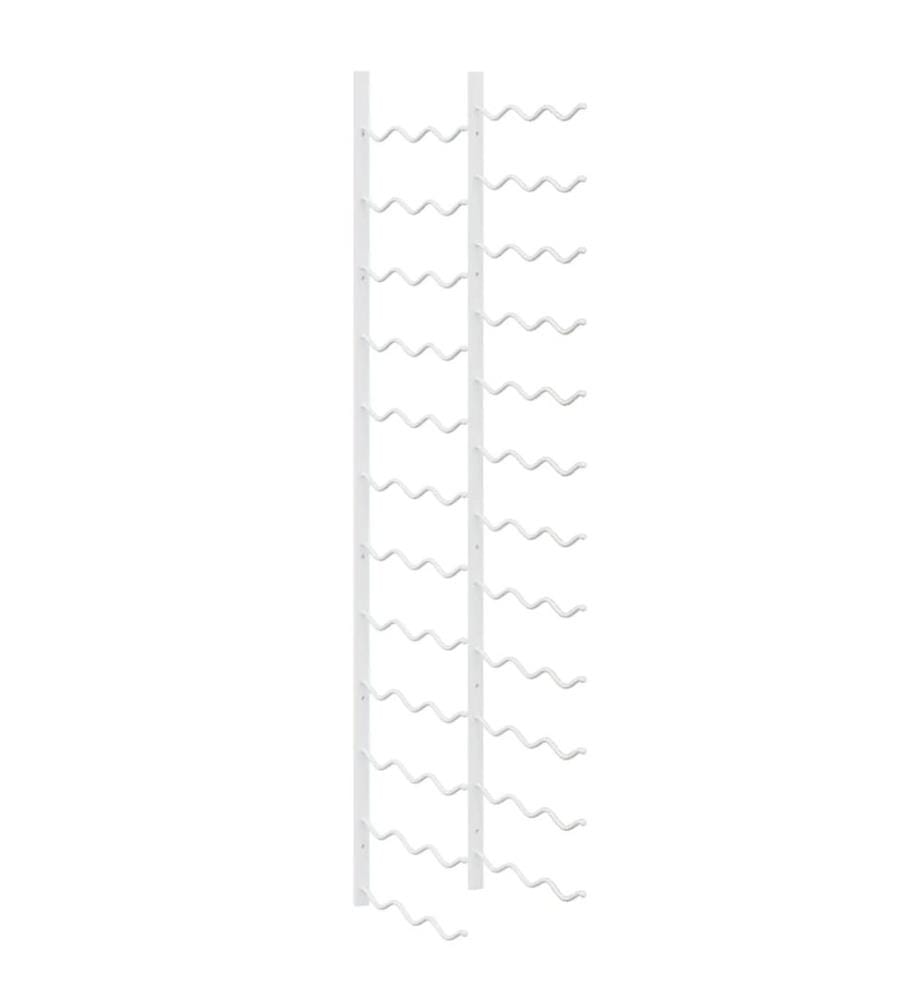 Wand-Weinregal für 36 Flaschen Weiss Eisen