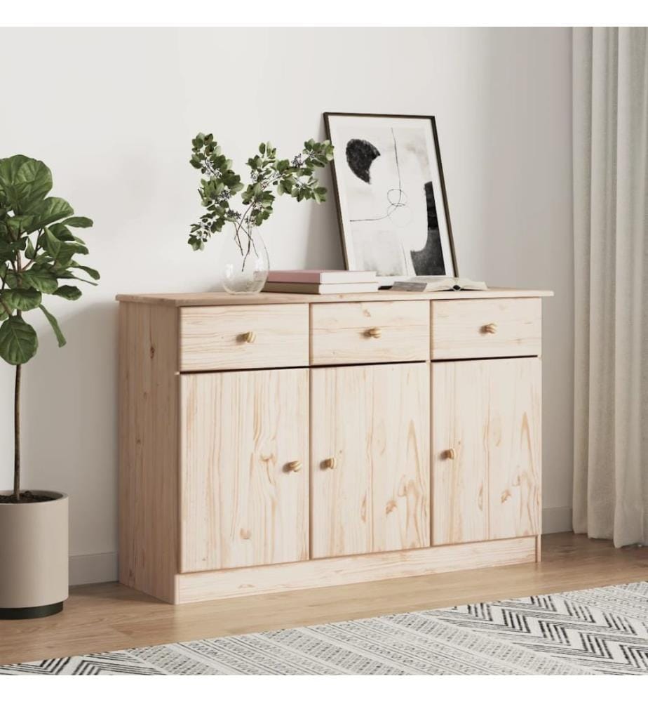 Sideboard ALTA 112x35x73 cm Massivholz Kiefer