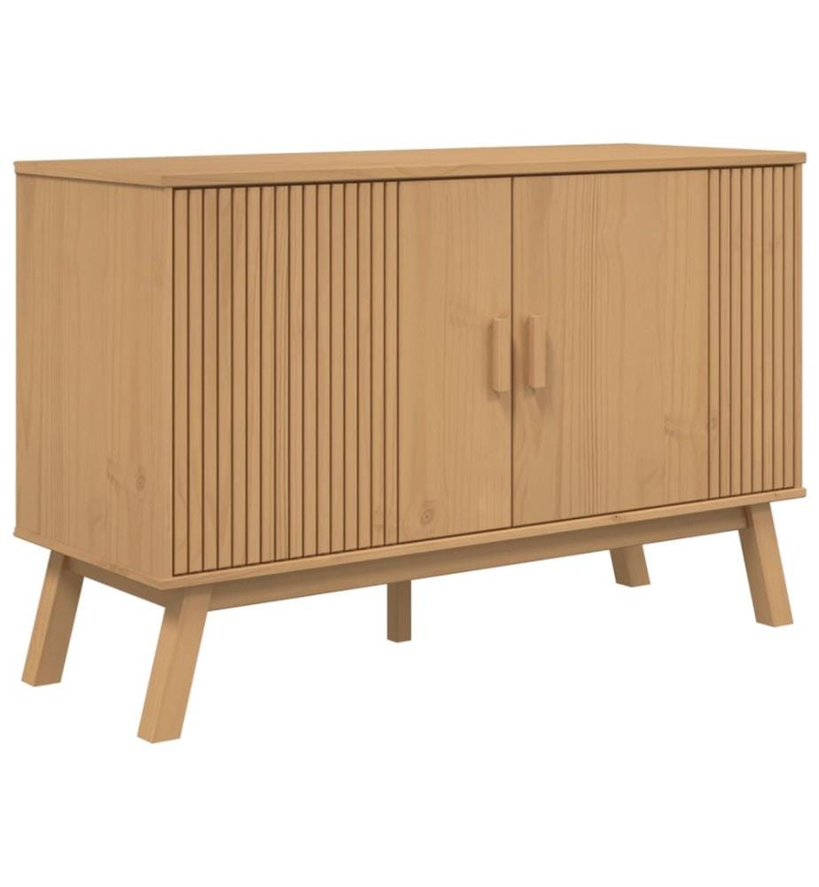 Sideboard OLDEN Braun 114x43x73,5 cm Massivholz Kiefer