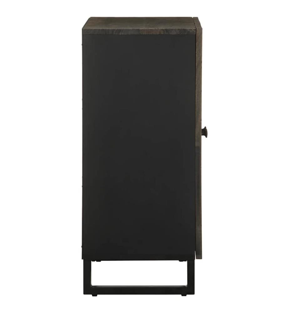 Sideboard Schwarz 60x33x75 cm Massivholz Mango