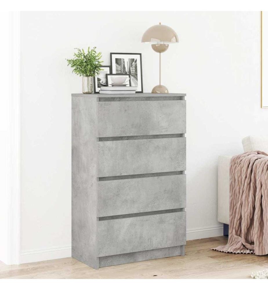 Sideboard Betongrau 60x35x98,5 cm Holzwerkstoff