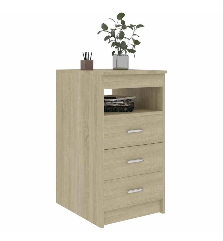 Sideboard mit Schubladen Sonoma-Eiche 40x50x76 cm Holzwerkstoff