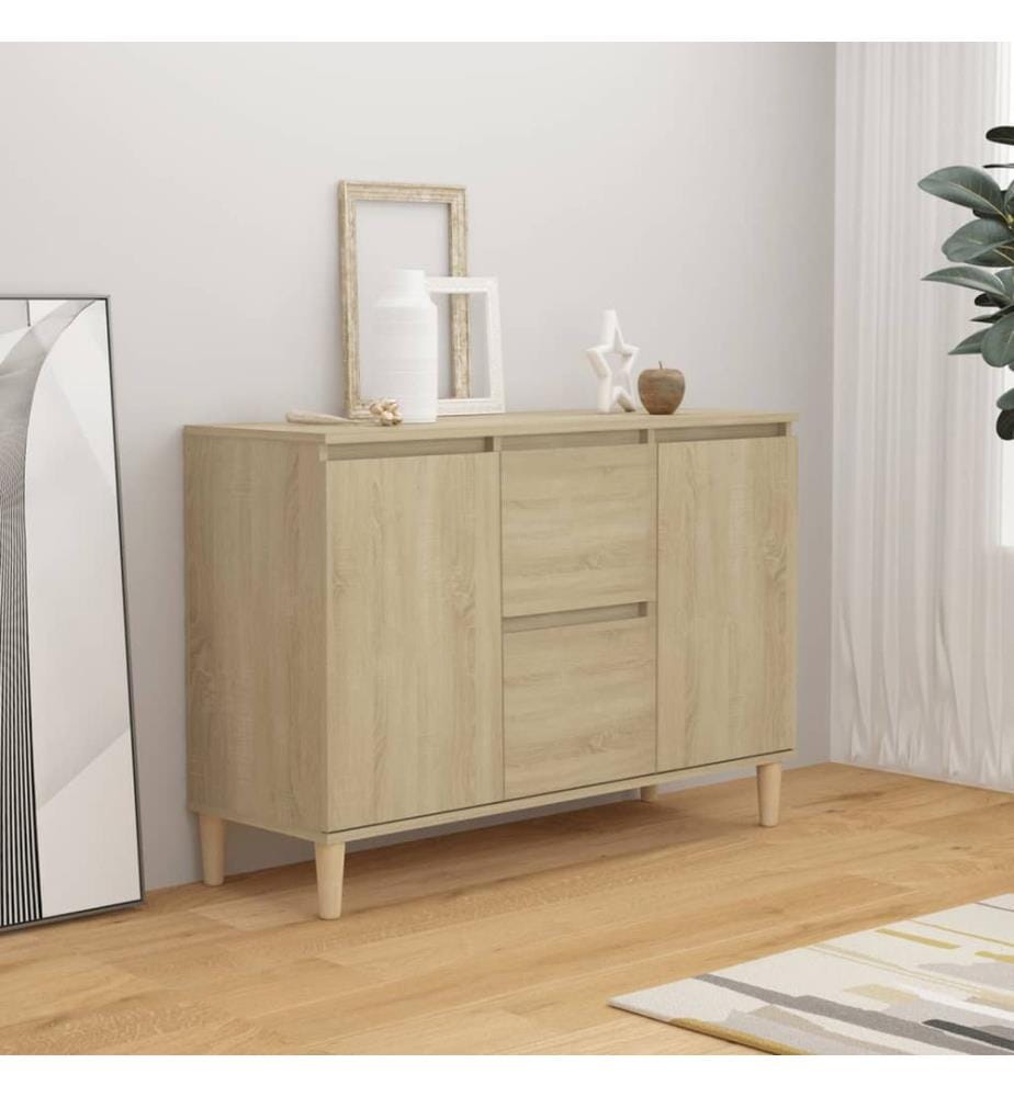 Sideboard Sonoma-Eiche 101x35x70 cm Holzwerkstoff