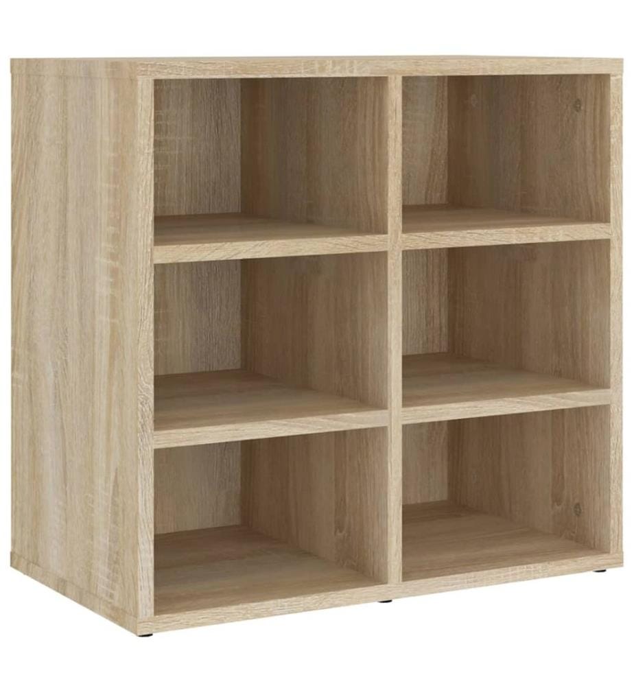 Schuhregale 2 Stk. Sonoma-Eiche 52,5x30x50 cm