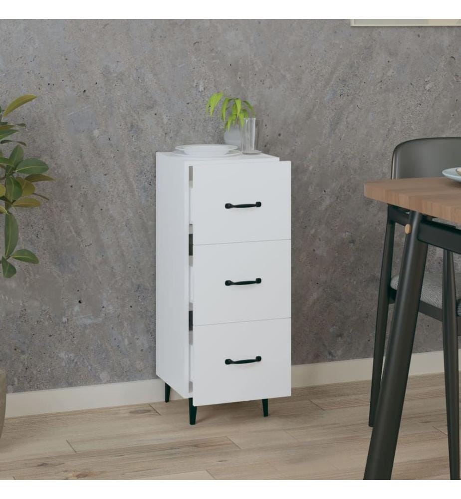 Sideboard Weiss 34,5x34x90 cm Holzwerkstoff