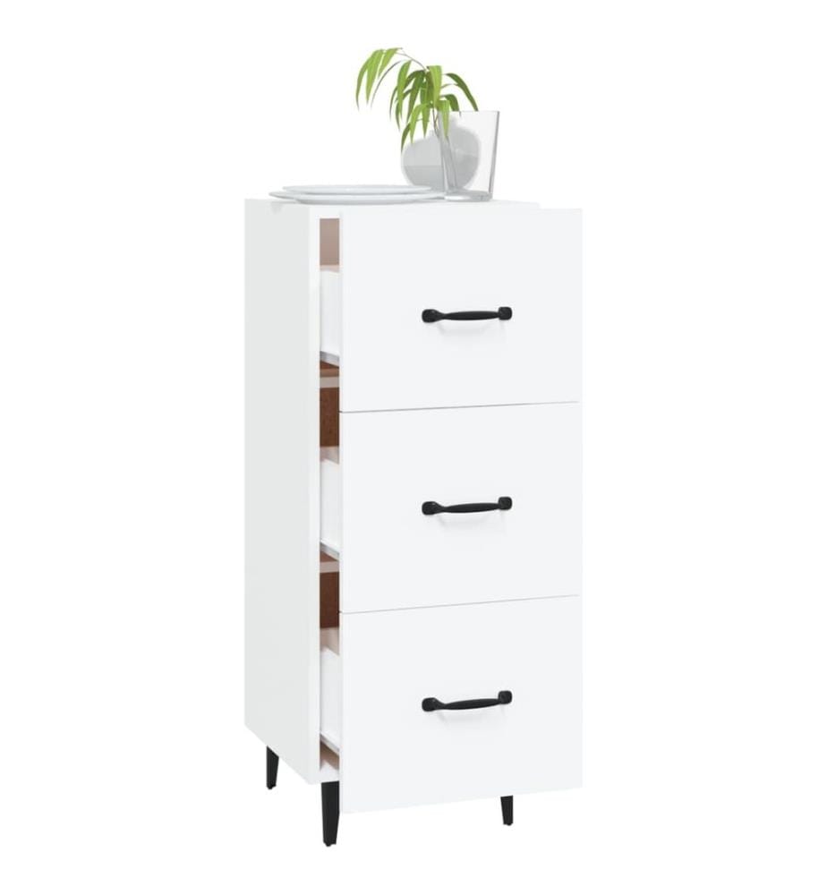 Sideboard Weiss 34,5x34x90 cm Holzwerkstoff