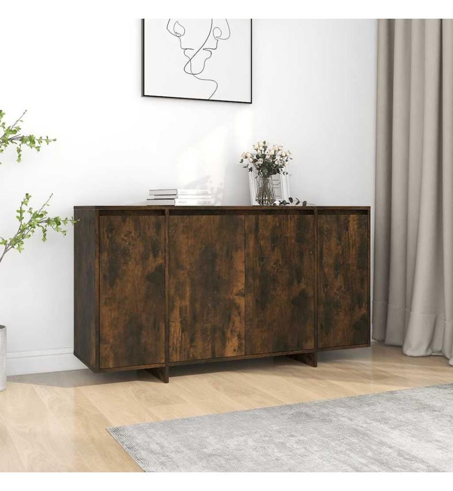 Sideboard Räuchereiche 135x41x75 cm Holzwerkstoff
