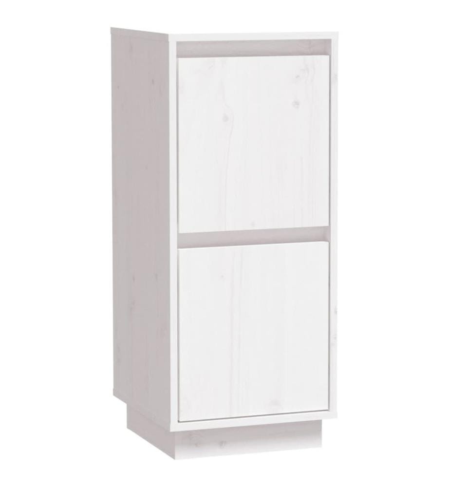 Sideboards 2 Stk. Weiss 31,5x34x75 cm Massivholz Kiefer