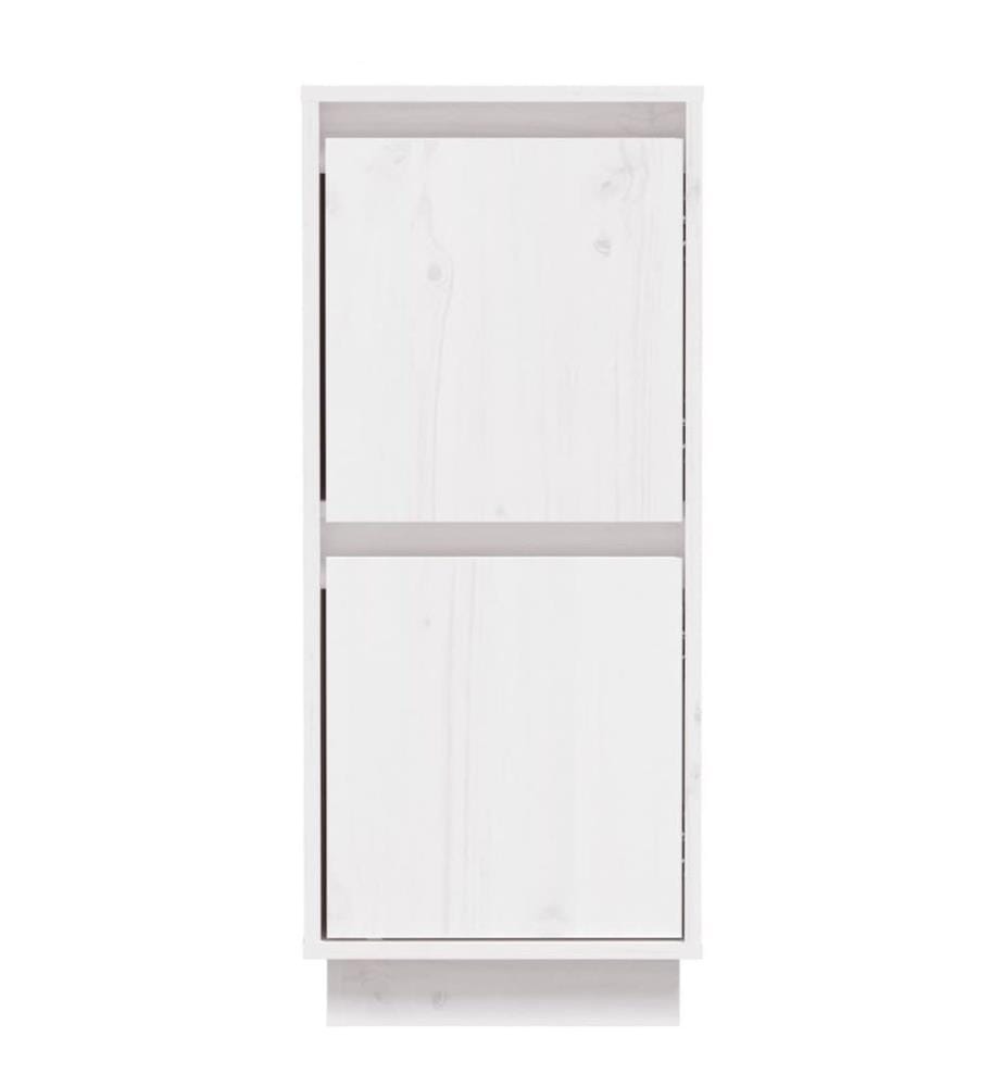 Sideboards 2 Stk. Weiss 31,5x34x75 cm Massivholz Kiefer