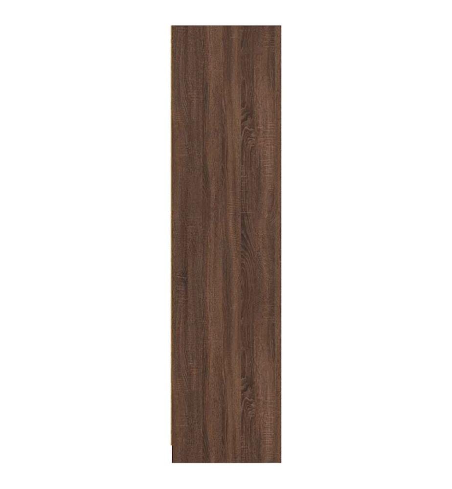 Kleiderschrank Braun Eiche-Optik 100x50x200 cm Holzwerkstoff