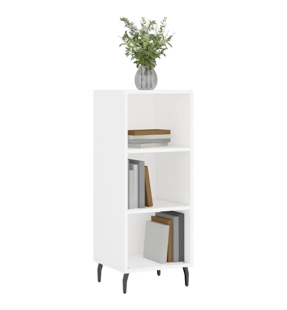 Sideboard Weiss 34,5x32,5x90 cm Holzwerkstoff