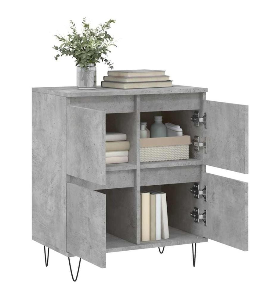 Sideboard Betongrau 60x35x70 cm Holzwerkstoff